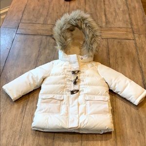 Baby Gap Ivory Puffer Coat